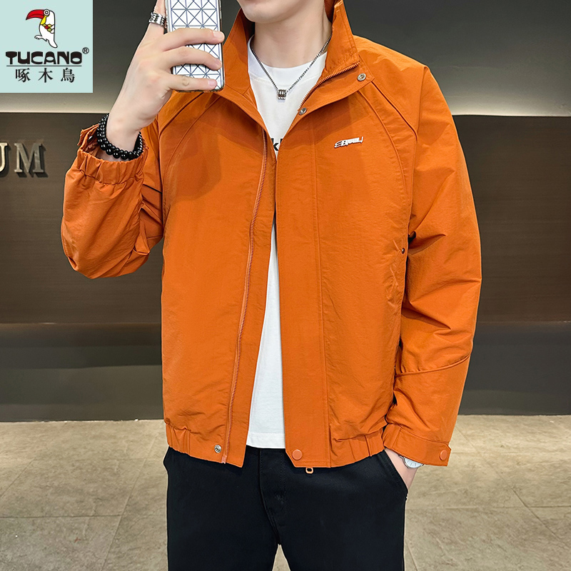 TUCANO/啄木鳥秋季新款立领男士痞帅夹克工装休闲潮流帅气外套男