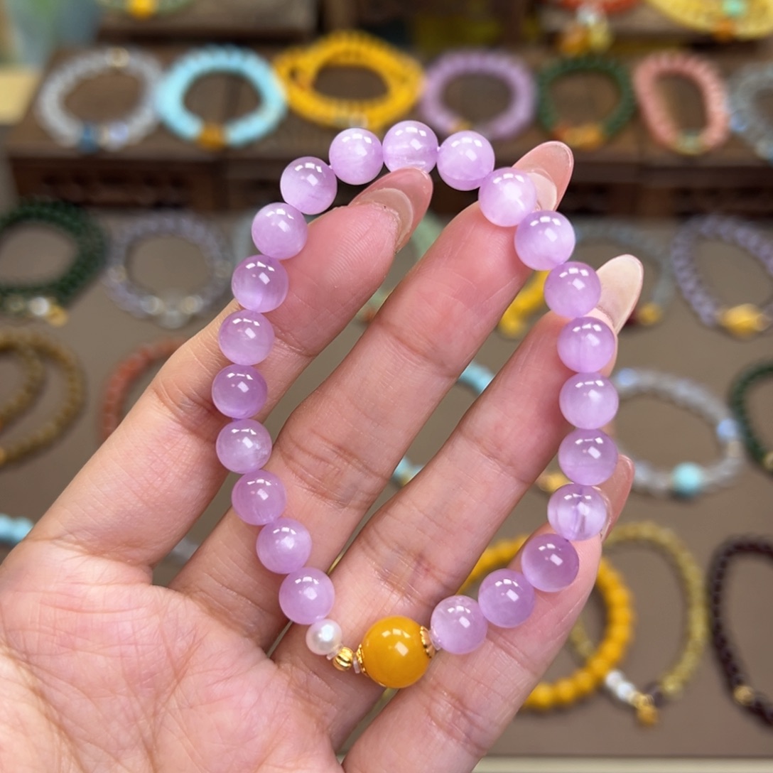 锂辉石单圈银S925镶嵌y****