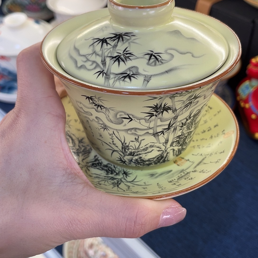 陶景德陶瓷盖碗茶具