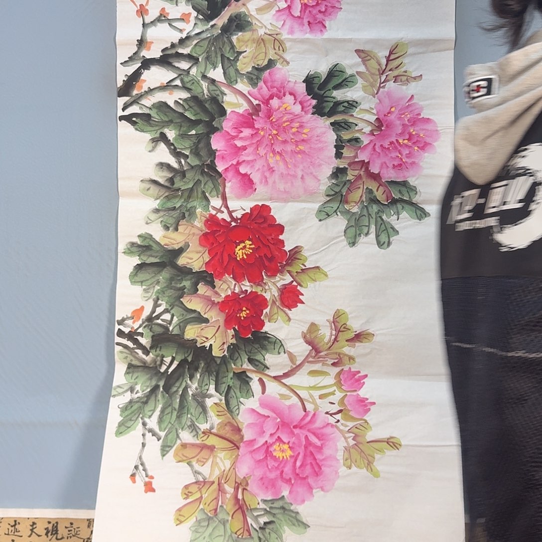 国画107 牡丹一如你的青花