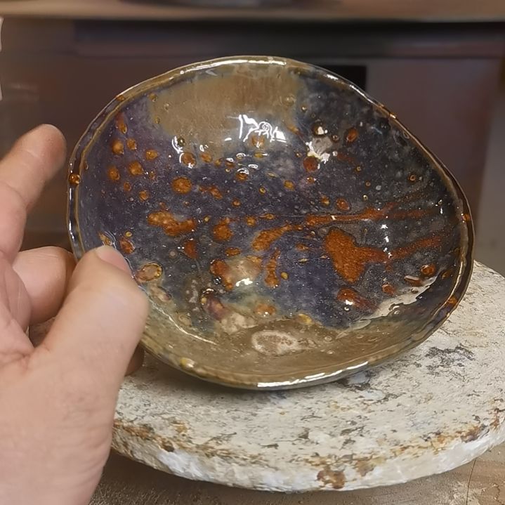 盘手工高温原矿窑变