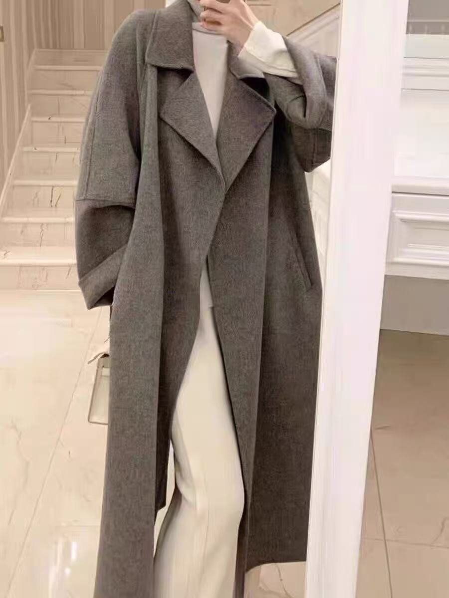 2025冬季新款双面羊毛大衣