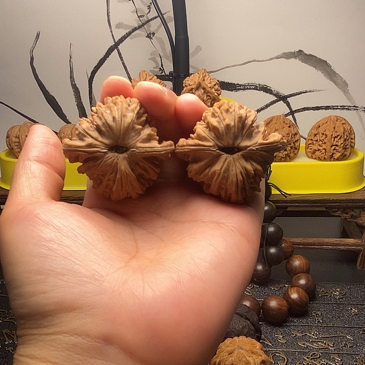 吊坠文玩核桃46尺四座楼