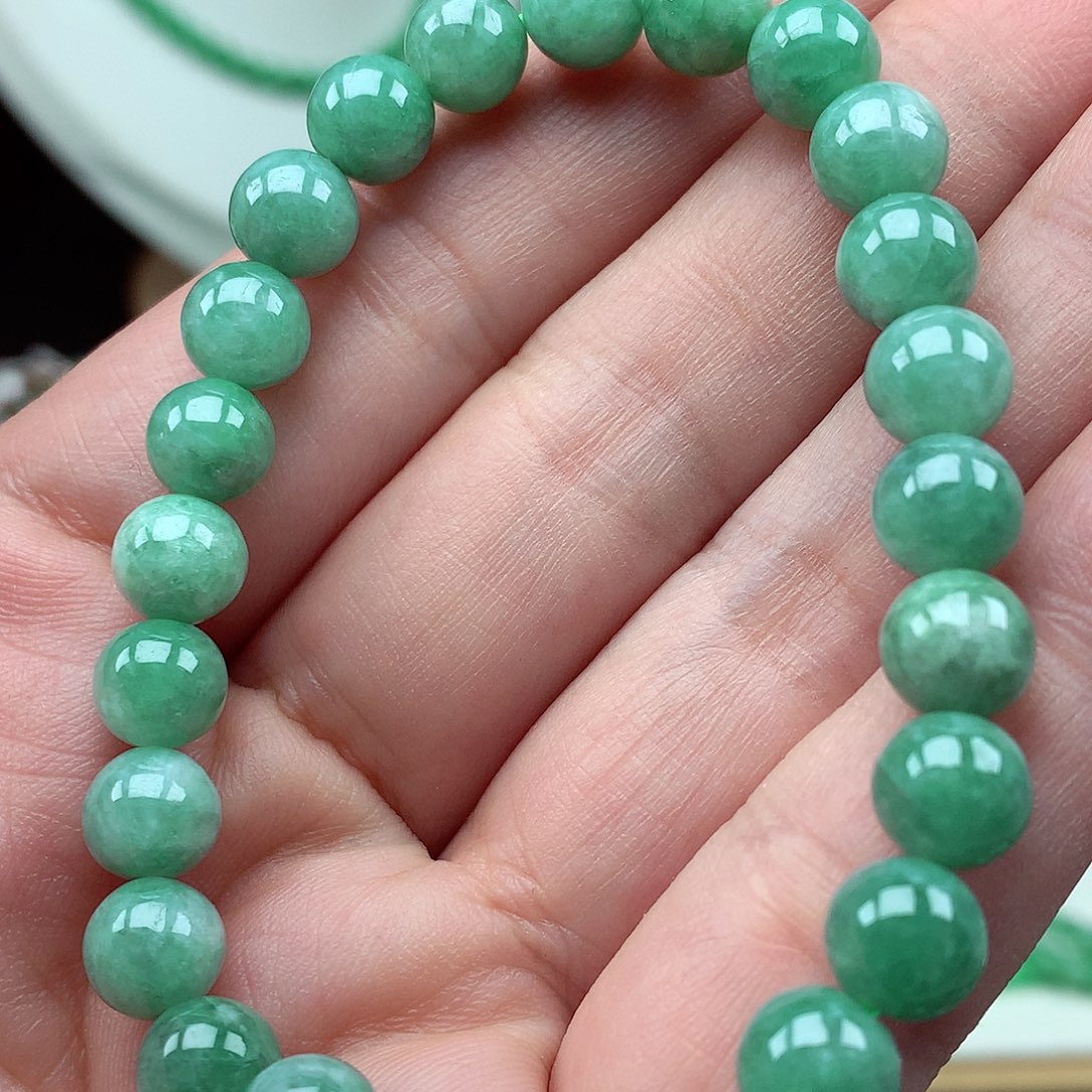 翡翠未镶嵌毛衣链翡翠