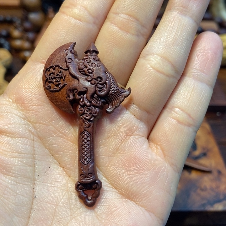 香榧木雷击枣木斧头82565