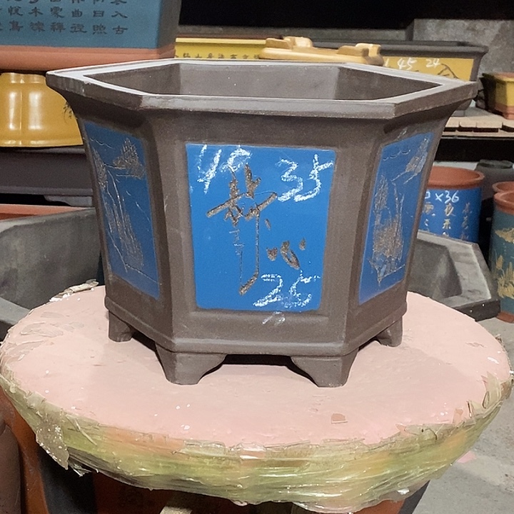 宜兴紫砂花盆花盆