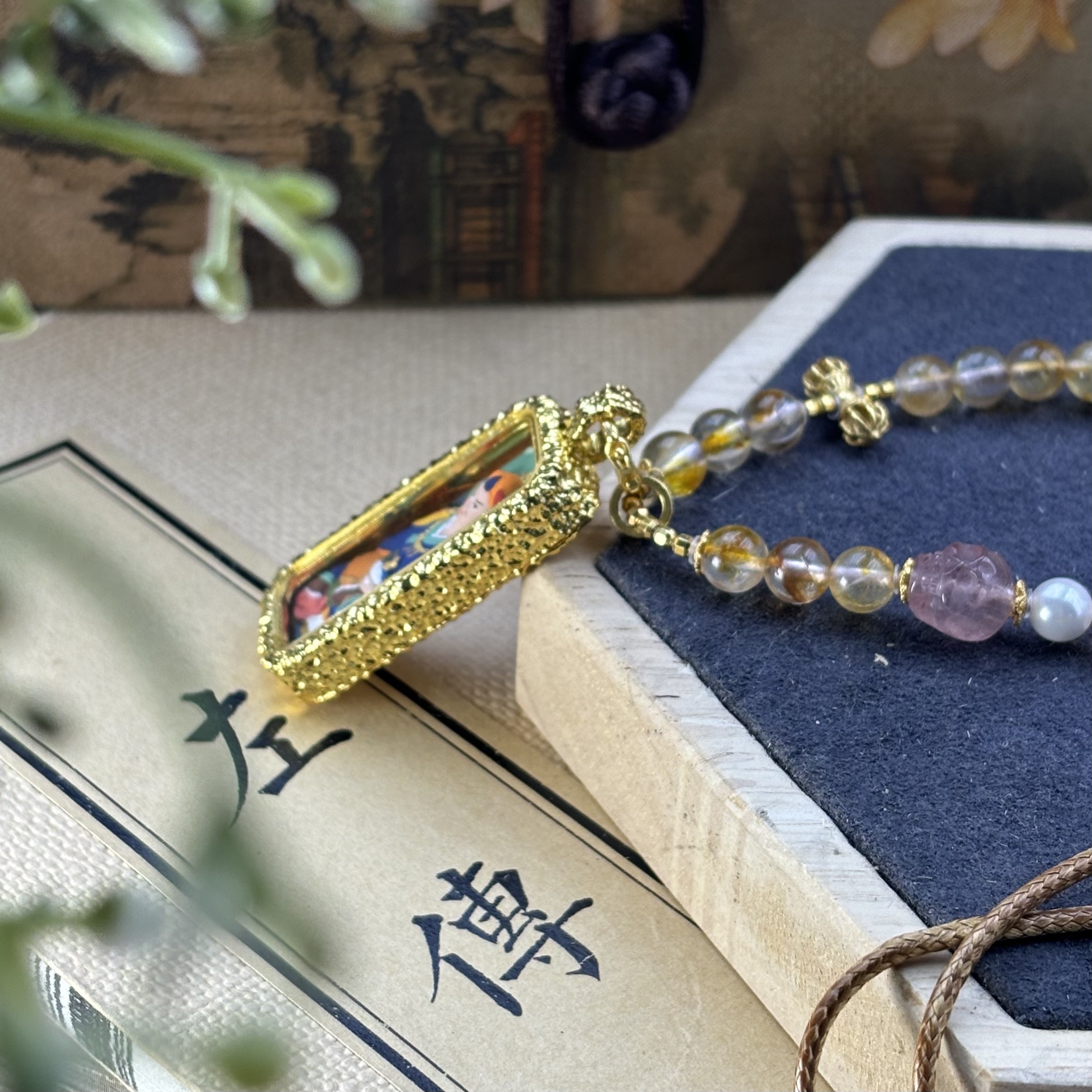 铜吊坠 【晟伊】莲师擦擦吊坠+名+日期