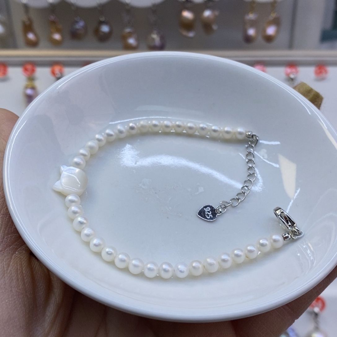 未镶嵌美丽哦哦哦淡水珍珠