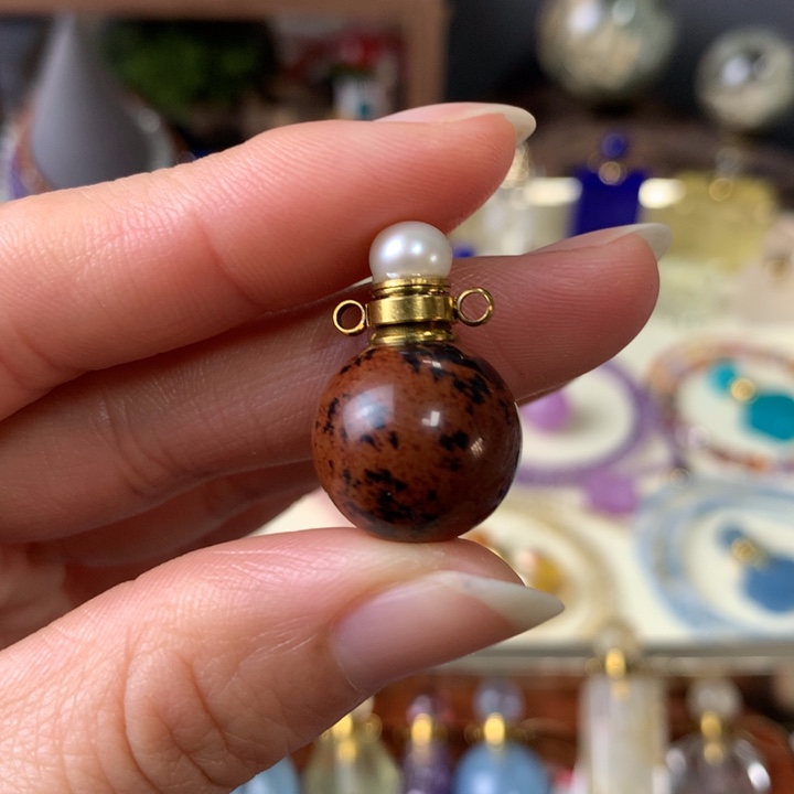 葡萄石未镶嵌香水精油瓶