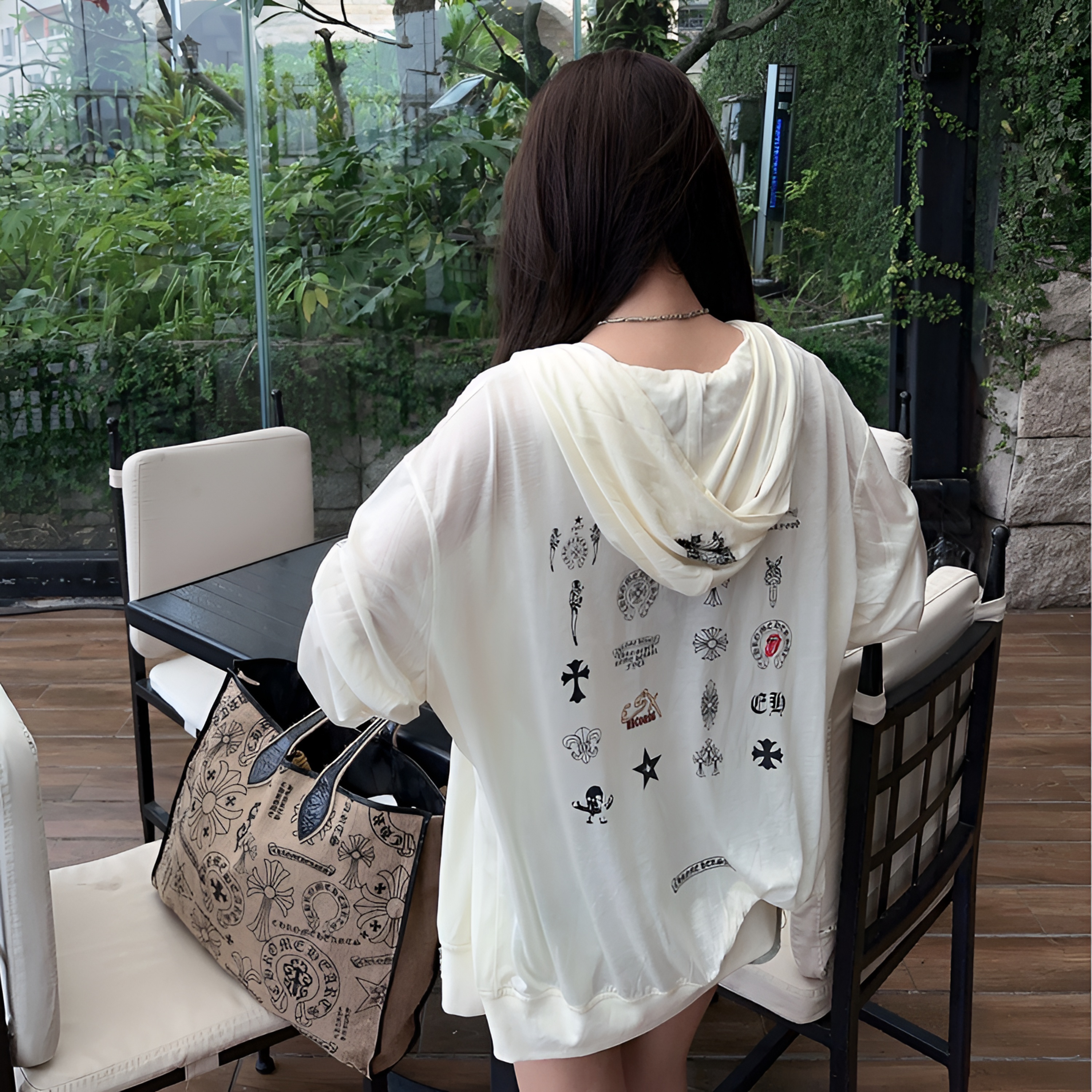 Rebornmoi【vivi老板娘】100莱塞尔连帽防晒衣拉链薄款WY453