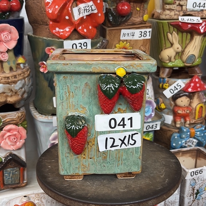 粗陶材质多肉花盆