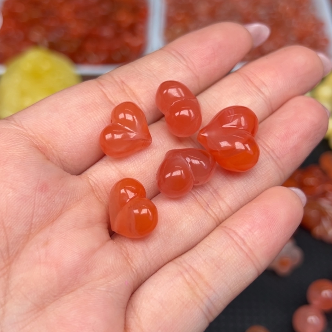 糖***豆南红玛瑙未镶嵌吊坠(不含链)