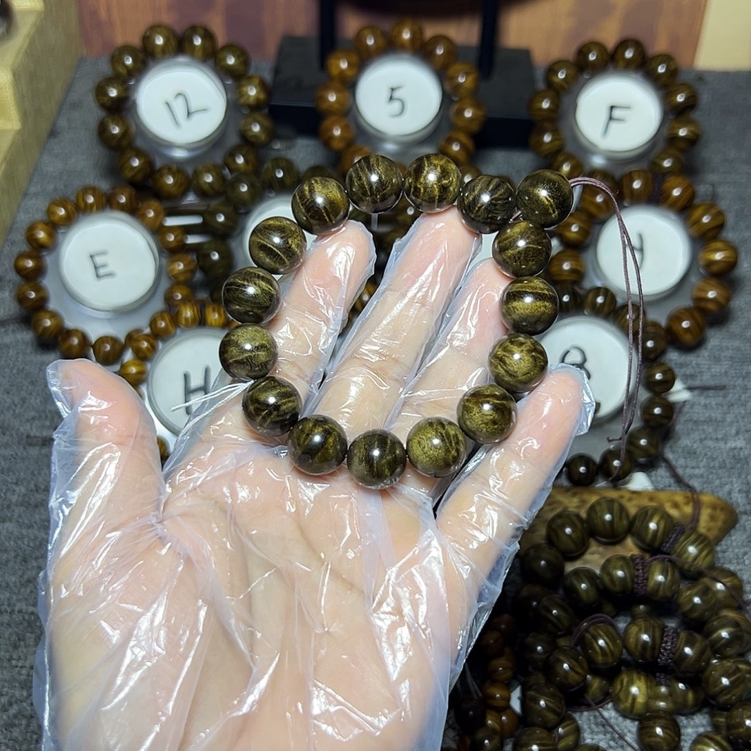 阴沉木手串/手链阴沉1.5闪花龙