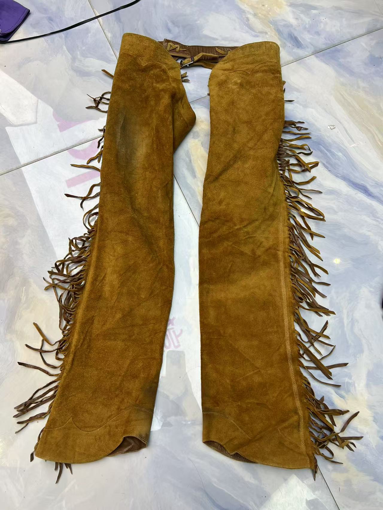 G00081 时尚休闲百搭女士棕色长款黄色咖色网红复古纯色裤子