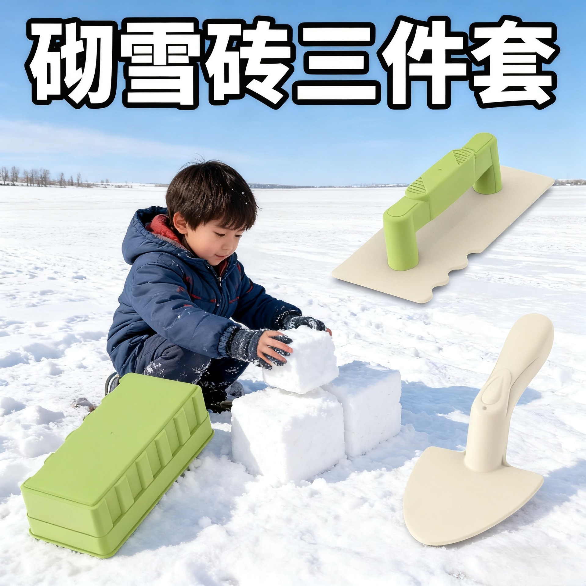 冬天玩雪工具砌雪砖雪球夹雪夹子夹雪器儿童户外运动玩具打雪仗