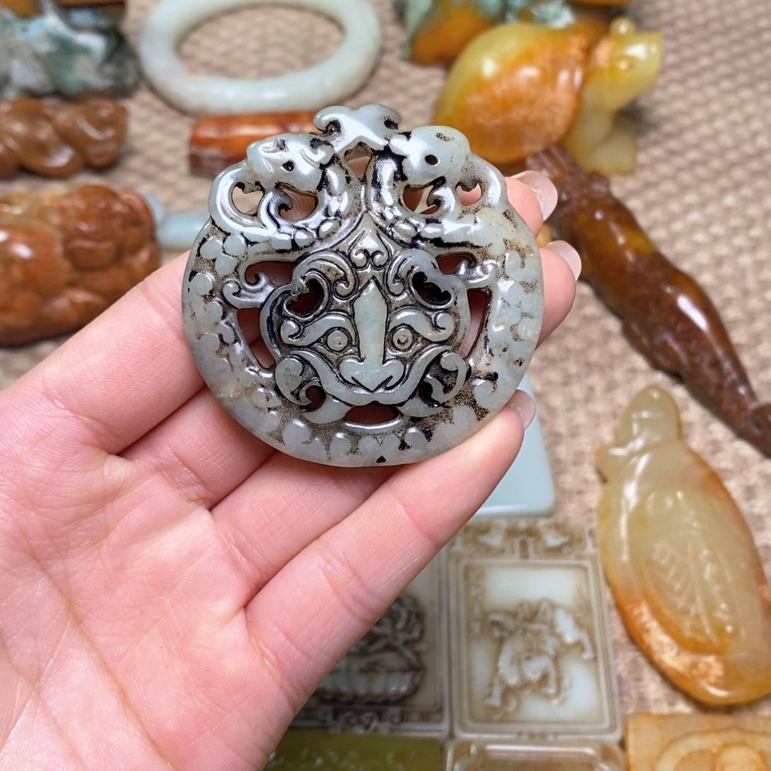 白玉菩提吊坠白玉菩提白玉菩提摆件