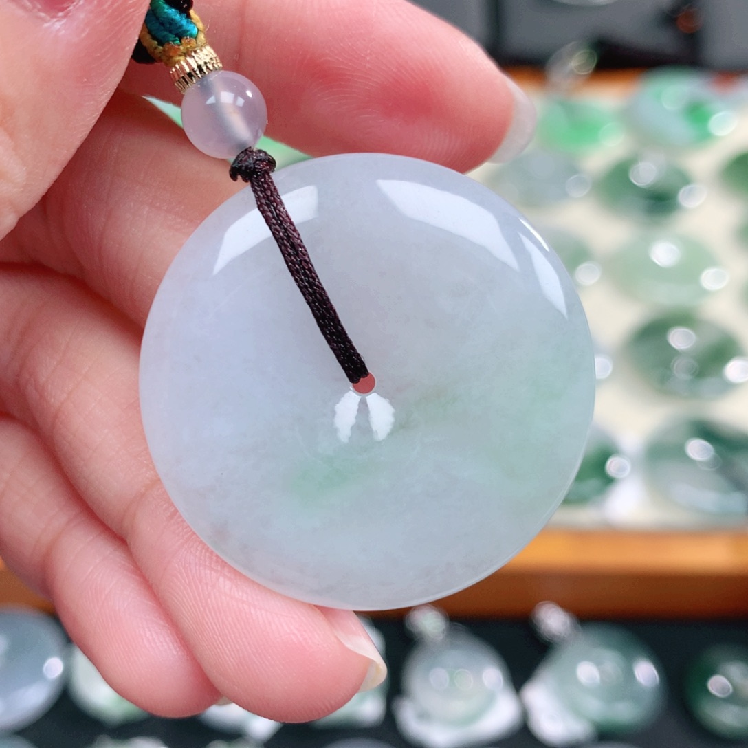 翡翠未镶嵌颈饰天然缅甸翡翠a货35-5.8