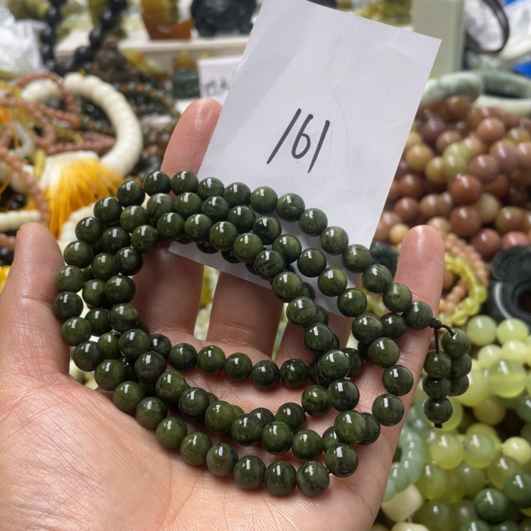 蛇纹石玉手链合金