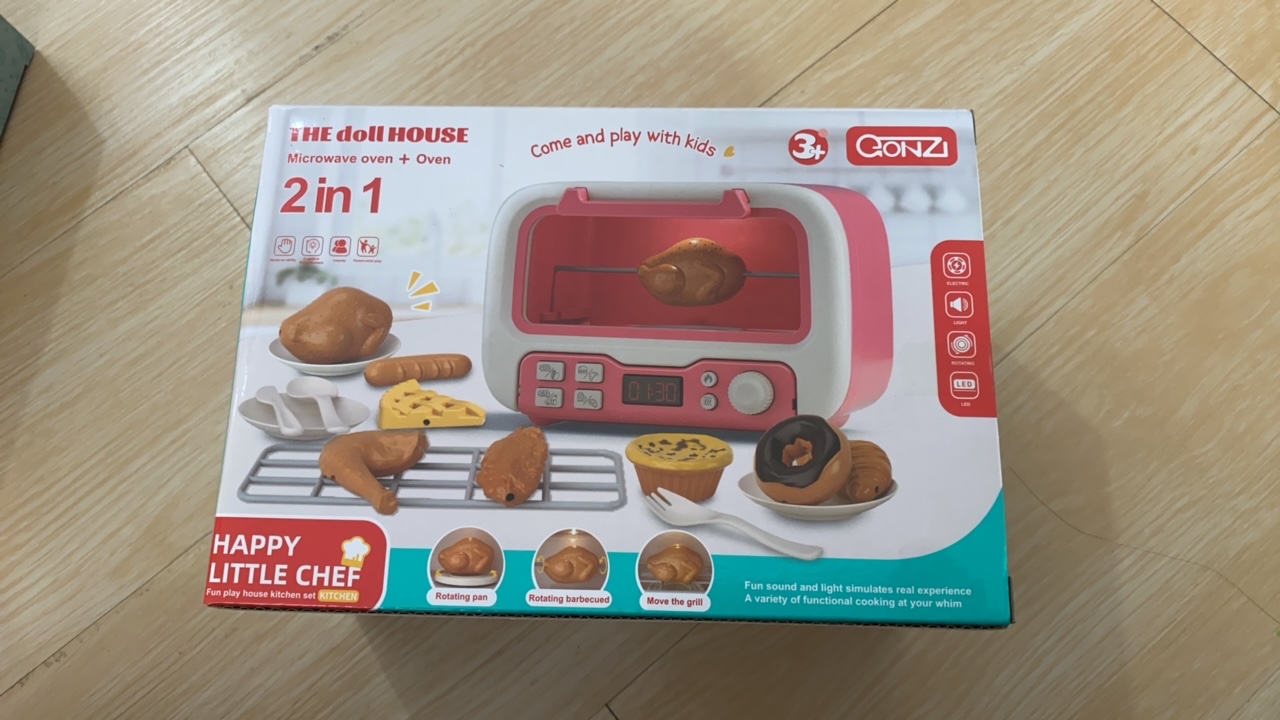过家家玩具烤箱微波炉
