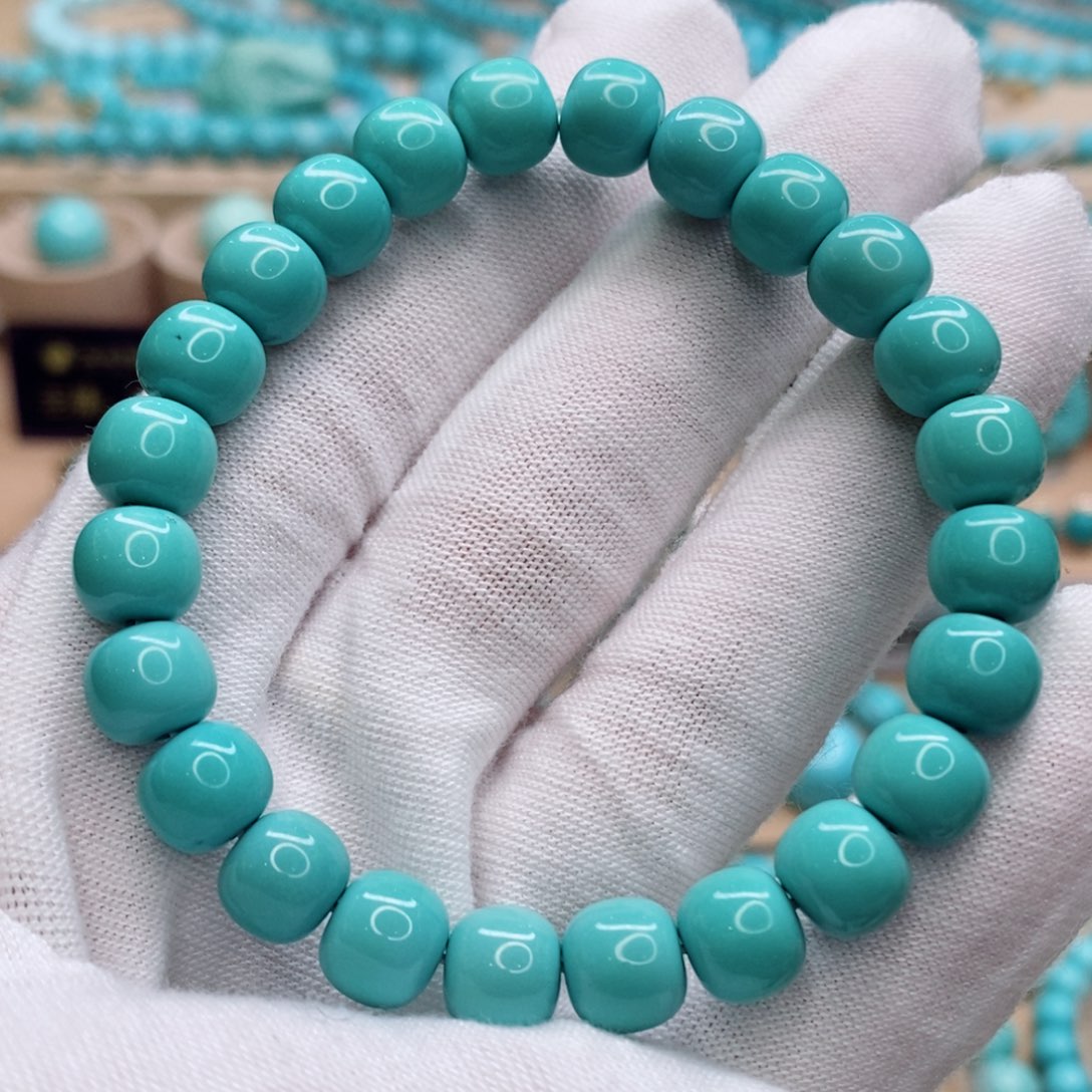 绿松石未镶嵌珠宝奇石8.5mm