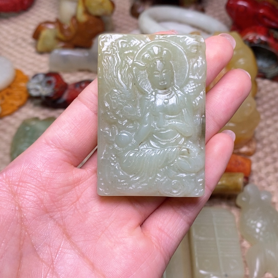 白玉菩提吊坠白玉菩提白玉菩提摆件