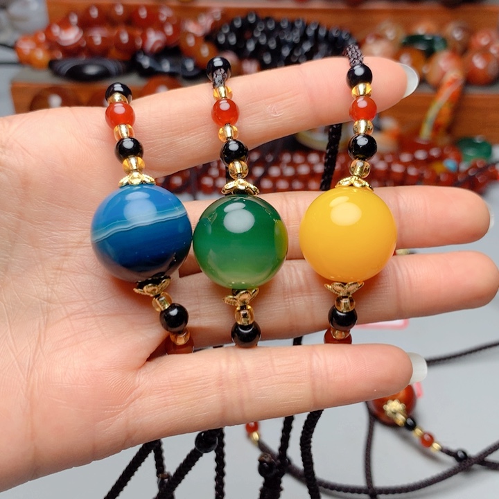 未镶嵌手链玛瑙/玉髓佛*