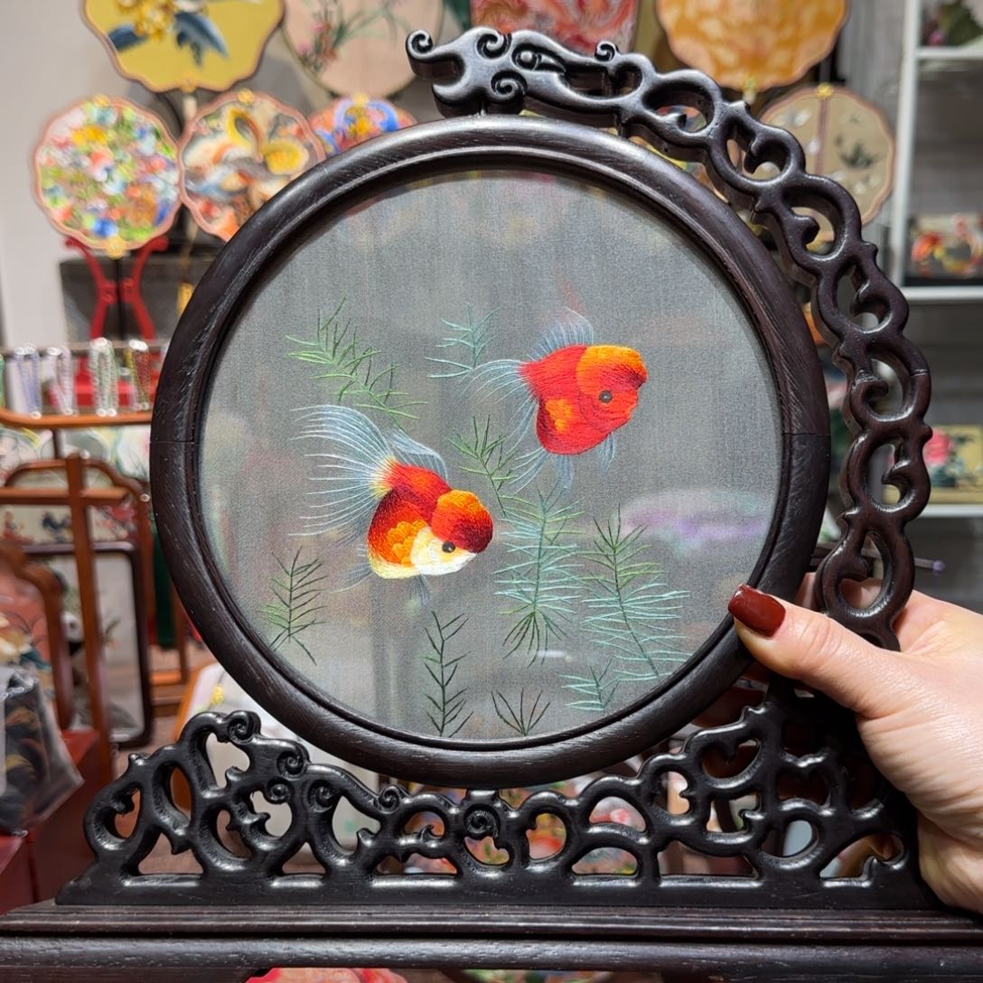 刺绣钱****友纯手工苏绣双面绣