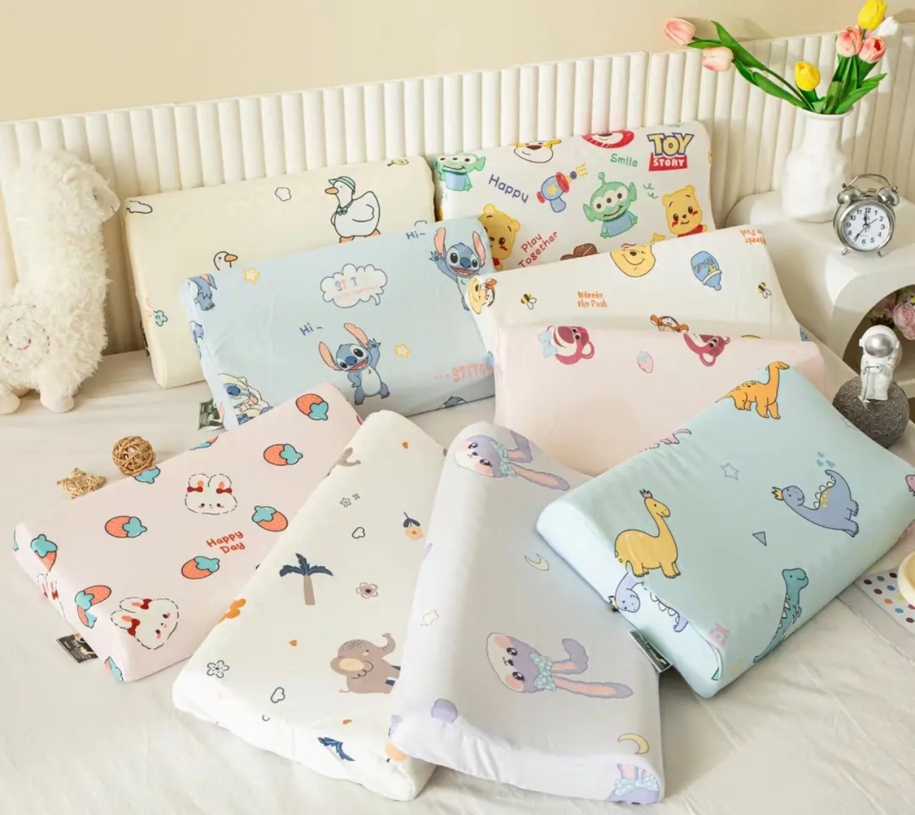 【儿童枕头】天然乳胶枕头可拆洗透气柔软可爱乳胶枕幼儿园午休枕