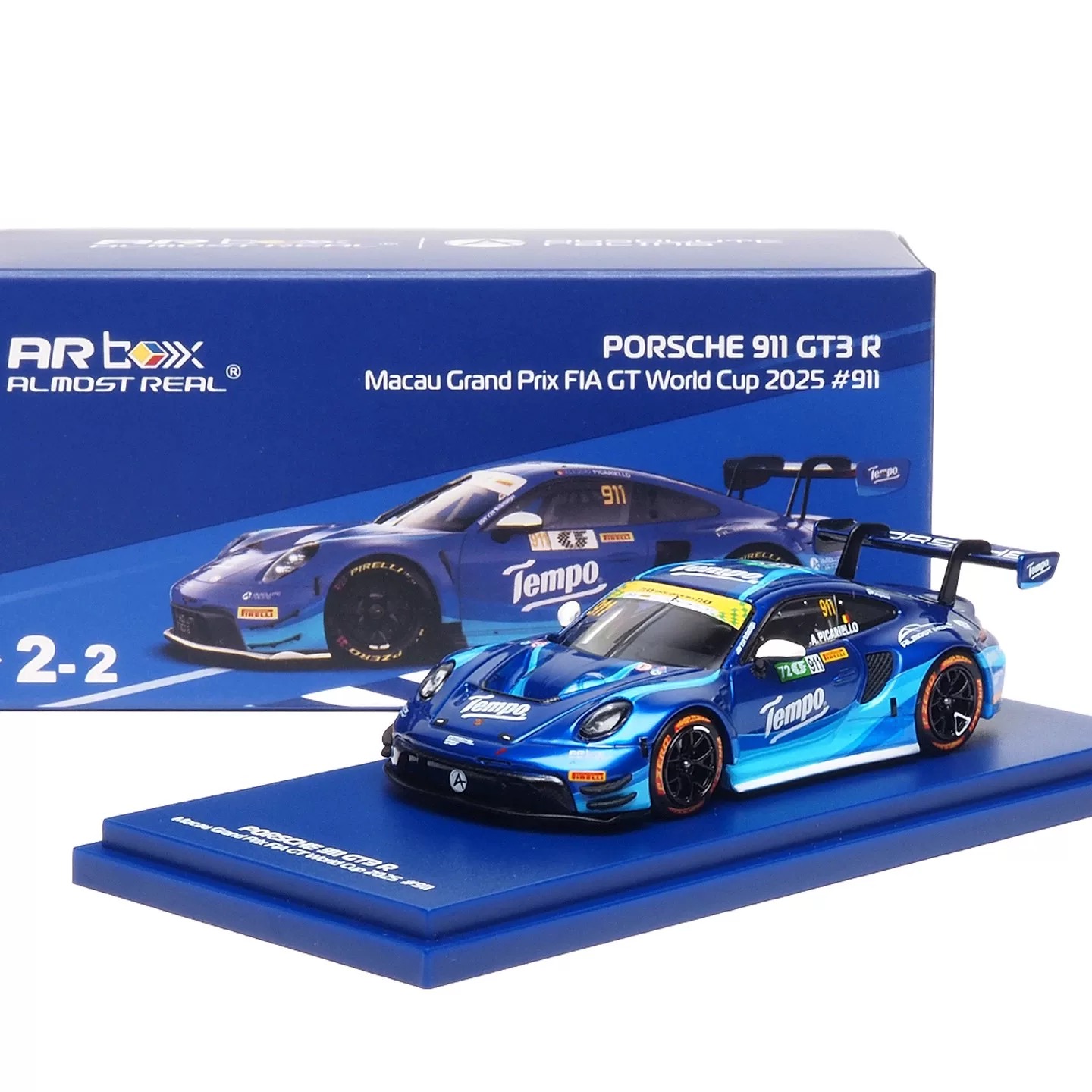  [GN预售]ARBOX 1:64 保时捷911 GT3 R德宝联名 合金汽车模型