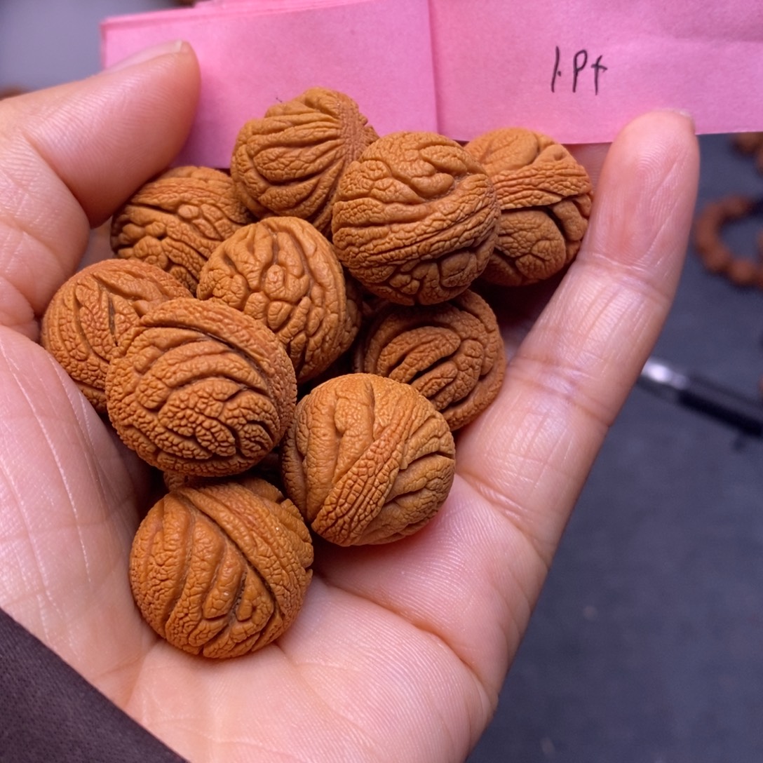 秦岭龙纹桃核14颗
