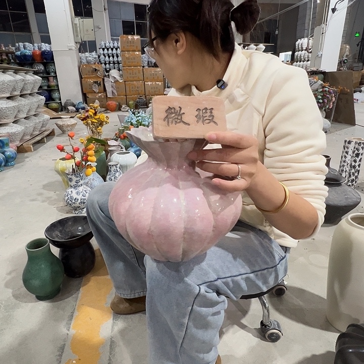 手工艺品琉璃景德镇陶瓷花瓶瑕疵专场