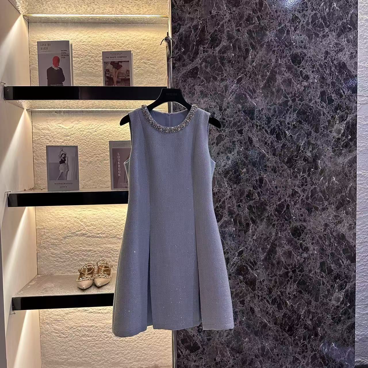 【CENFUN】311*2025春夏细砂裙亮片连衣裙E001344