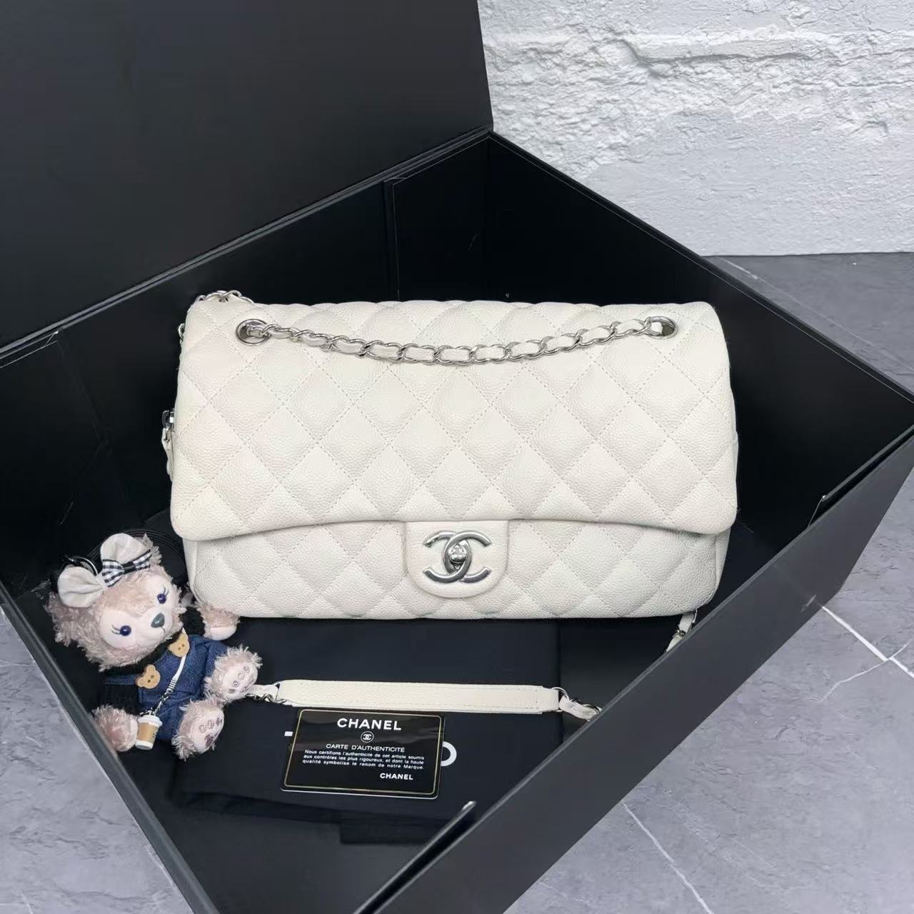 95新 Chanel/香奈儿 香奈儿白银单肩1346/二奢包包