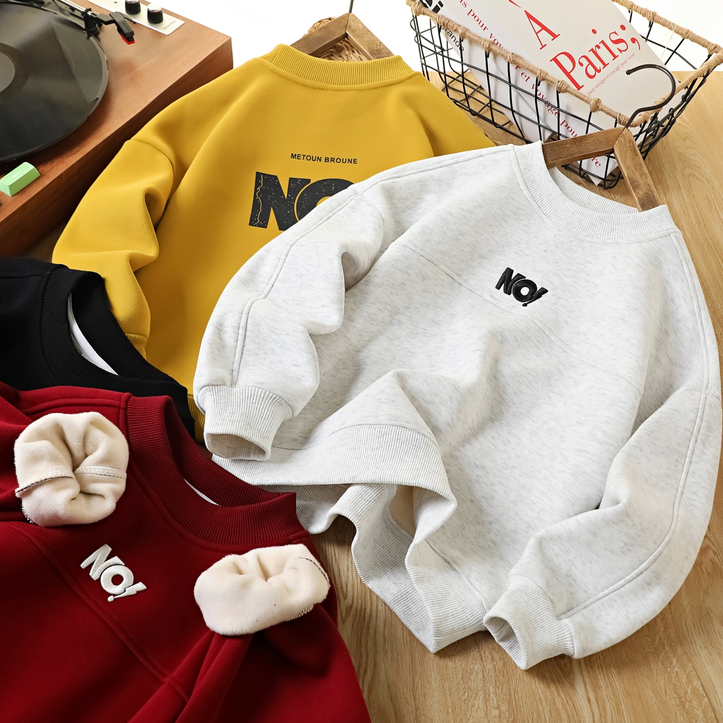 男童百搭加绒卫衣2025冬季儿童加厚保暖潮上衣中大童宽松套头绒衫