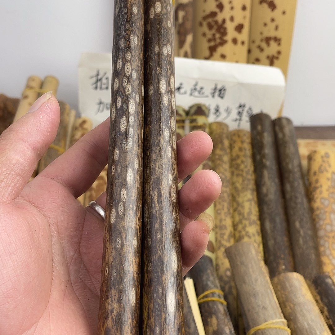 蒙***山白花梅鹿竹料三节
