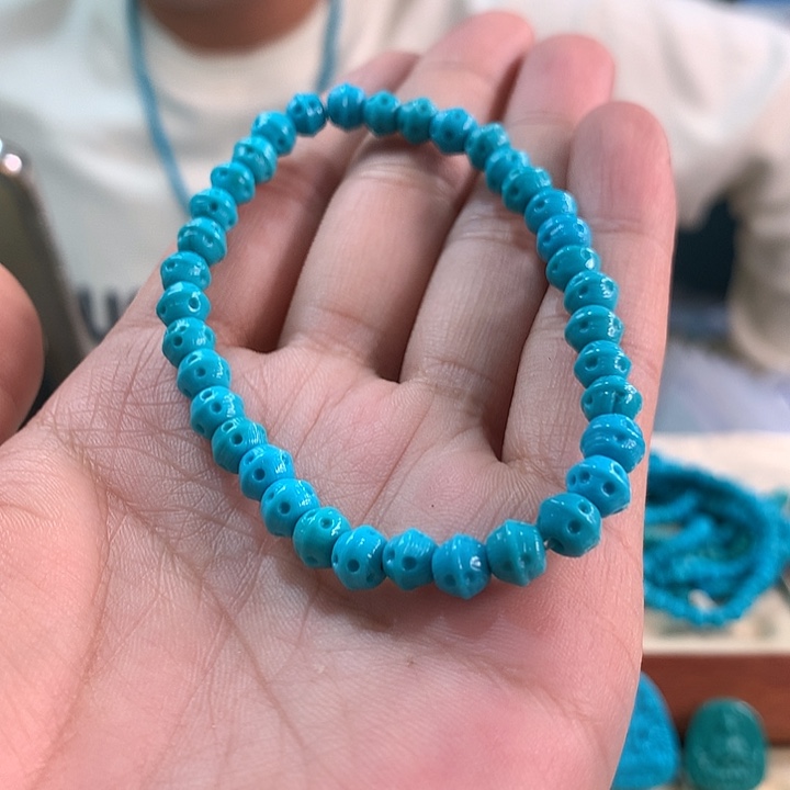 未镶嵌绿松石珠宝奇石