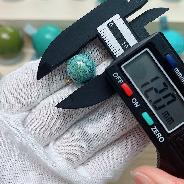 绿松石圆珠未镶嵌