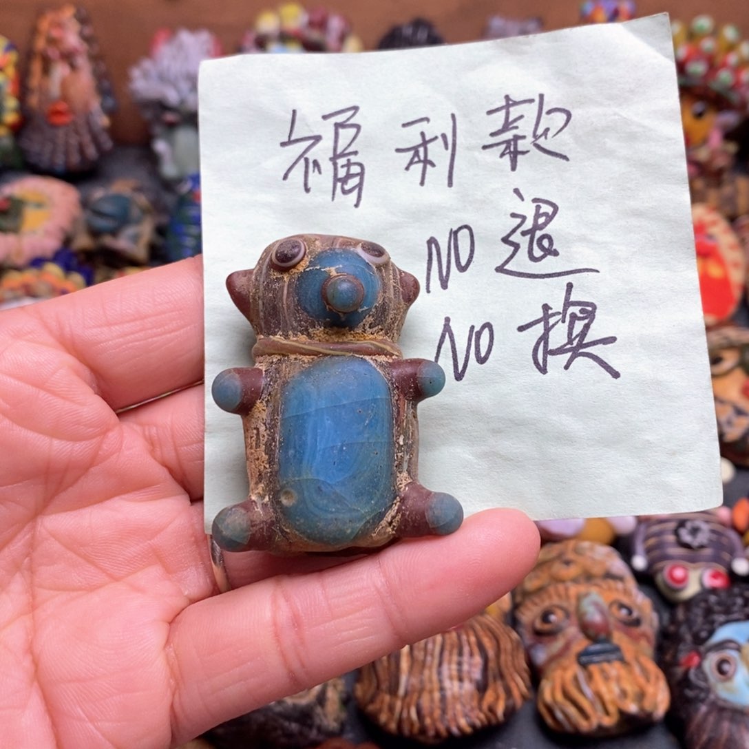 琉璃颈饰印度尼西亚小熊14