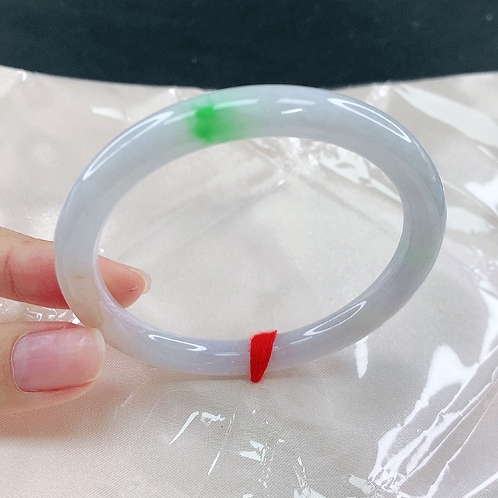 翡翠未镶嵌手镯圈56，04232