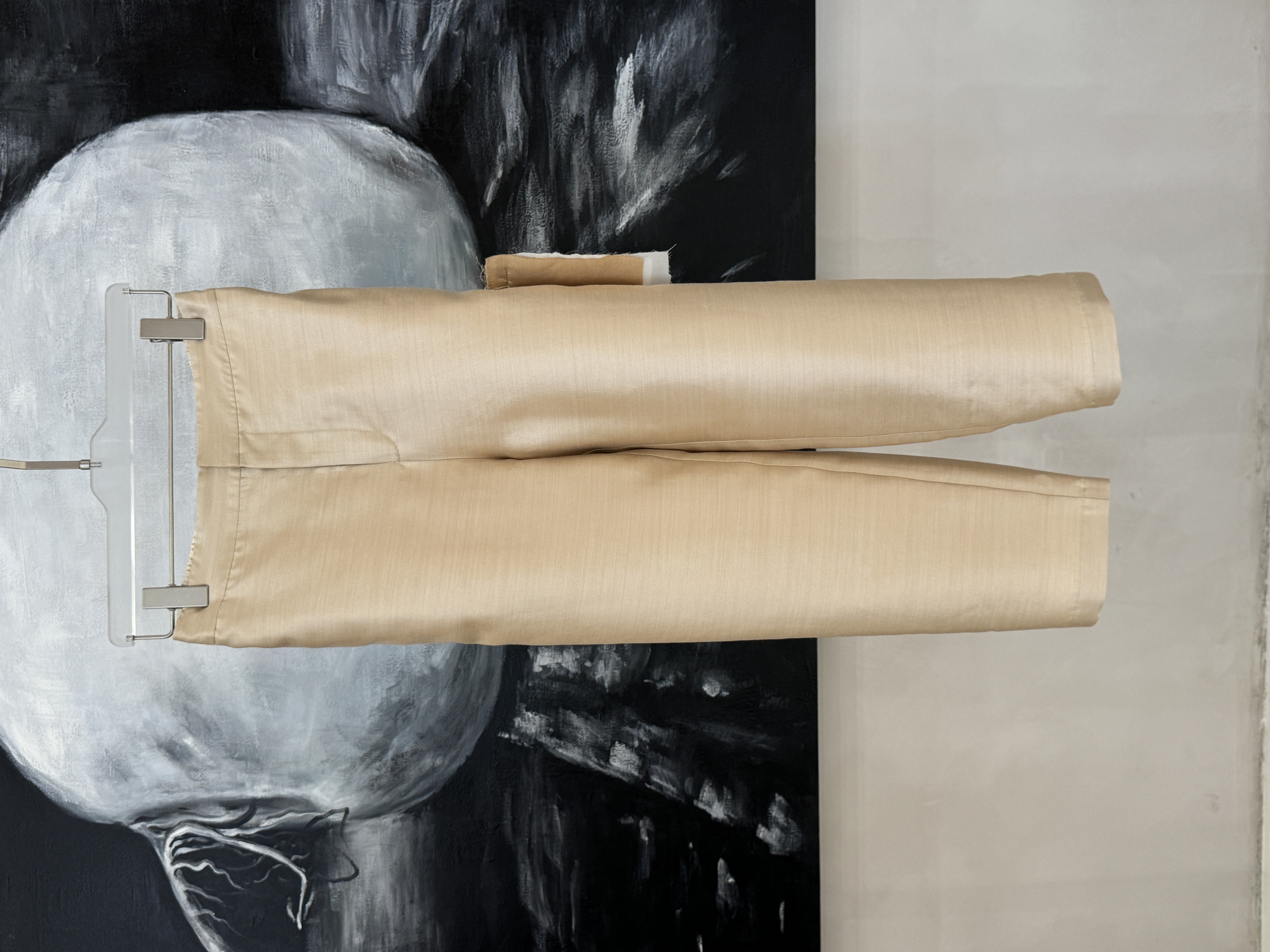 【黄心儿】卡其色香槟色丝毛裤子-----K2630