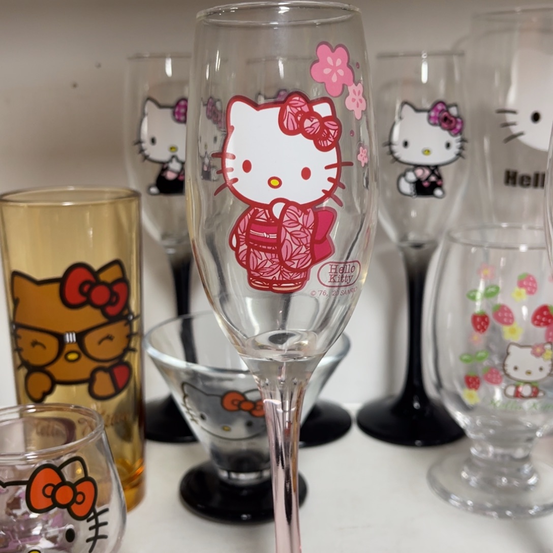 水晶玻璃吸管款和服