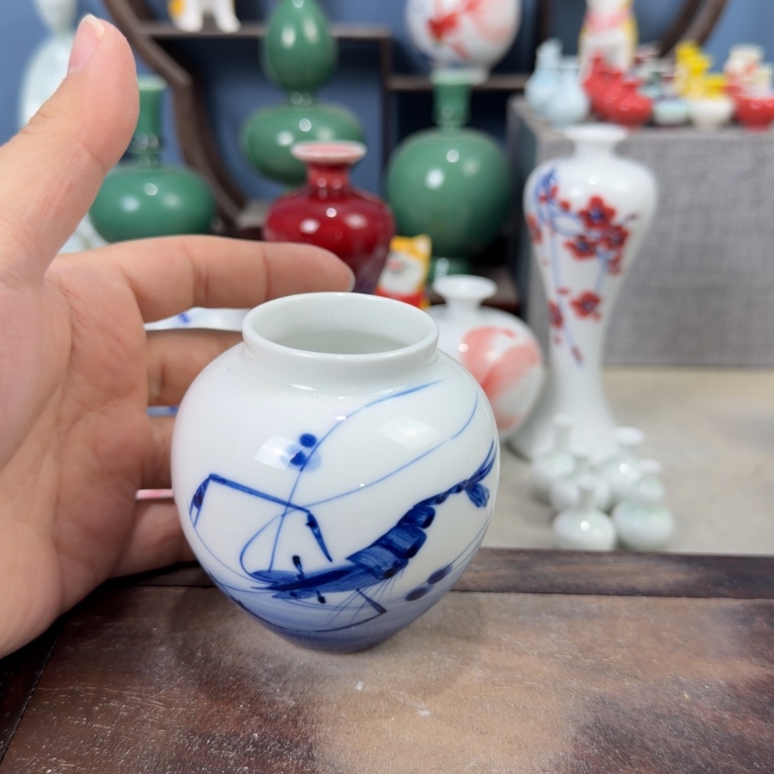 陶瓷手工小花器摆件
