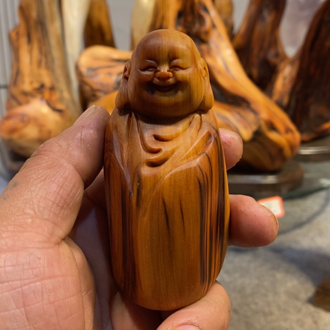 【闪购商品】柏木（崖柏）根雕木雕工艺品摆件家居买十送一手把件