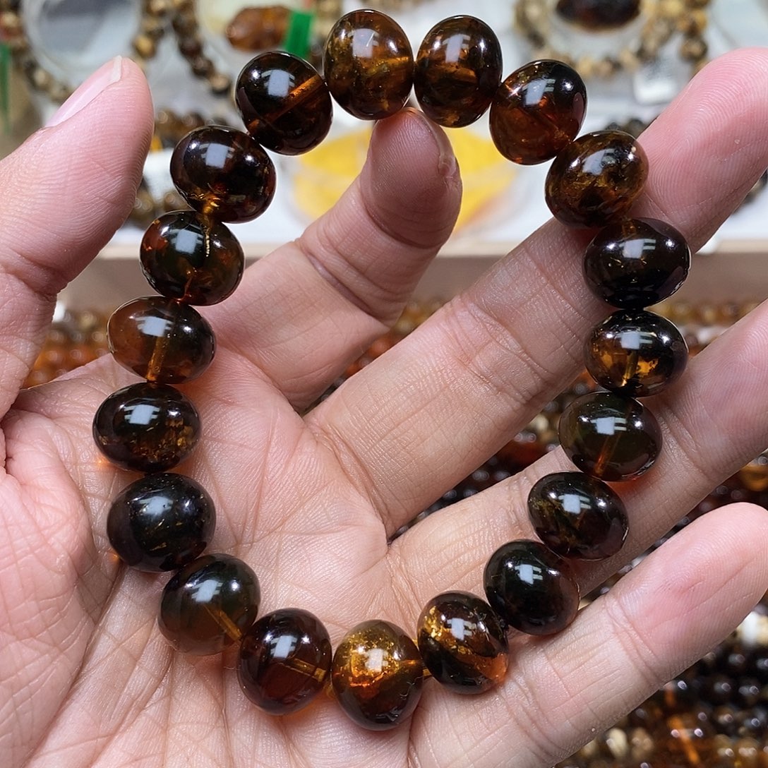 小****琥珀未镶嵌手链13