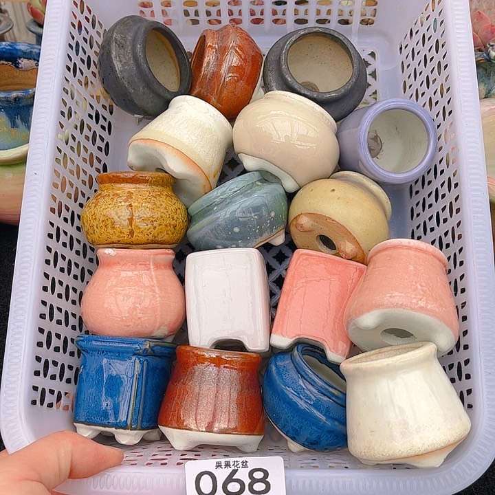 红陶陶瓷花盆068