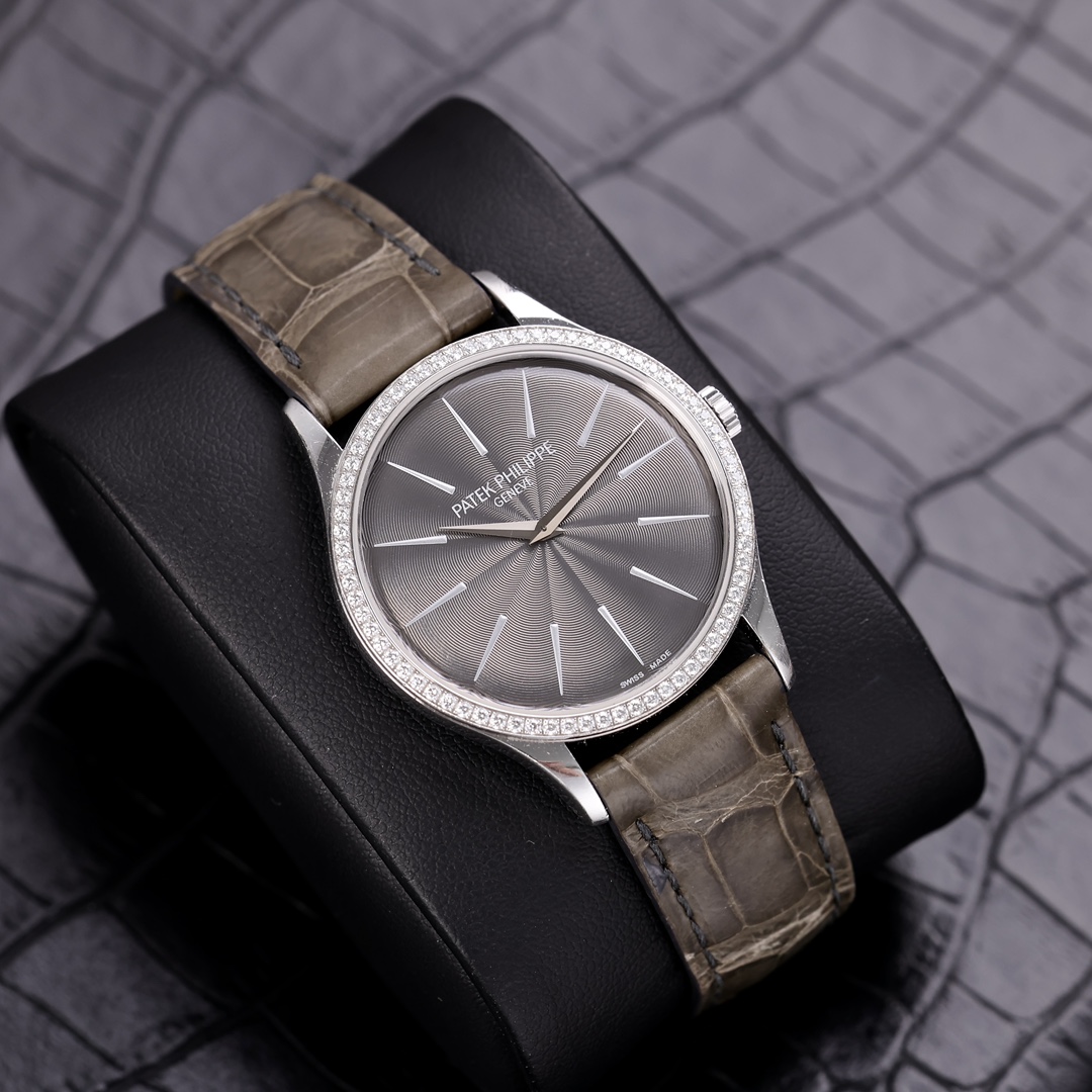 95新 Patek Philippe/百达翡丽  古典表4897G 表圈镶嵌