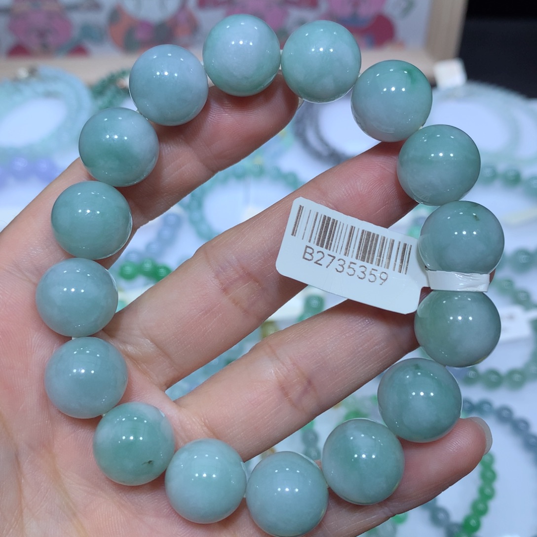 翡翠未镶嵌手链天然