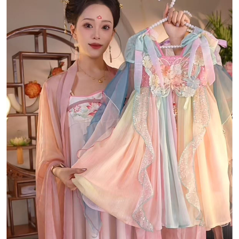 W【蝶兰花】一2025新款女童国风仙气夏季汉服HFQ25108