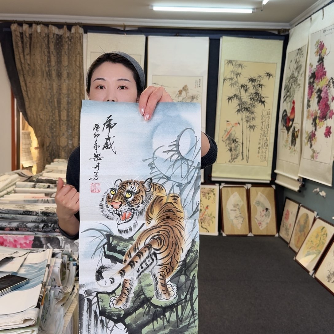纯手绘国画作品好看