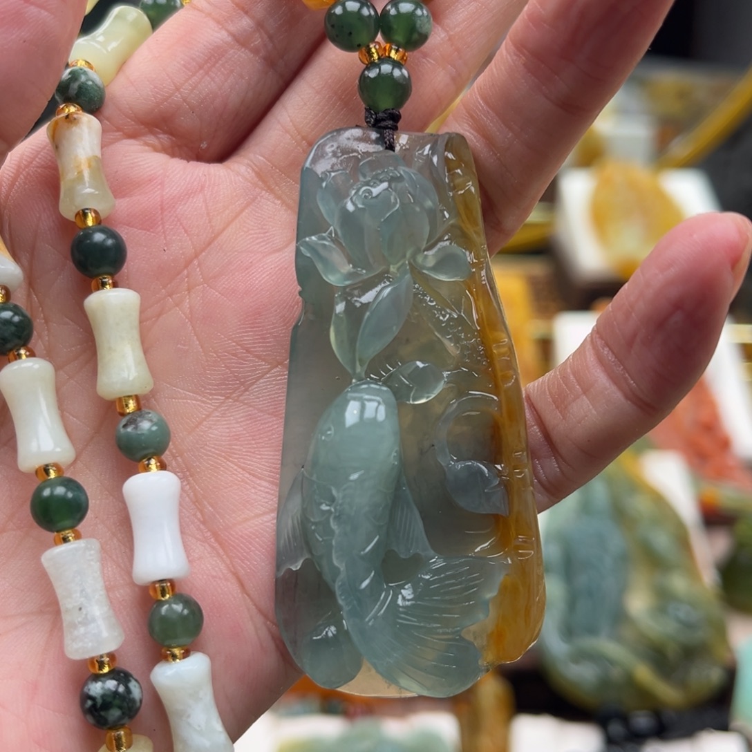 岫玉未镶嵌挂件挂件